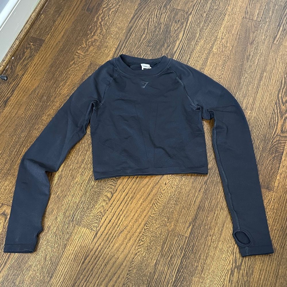 Brand new - Ladies Gymshark Compression Black Longsleeve Shirt - Size Small